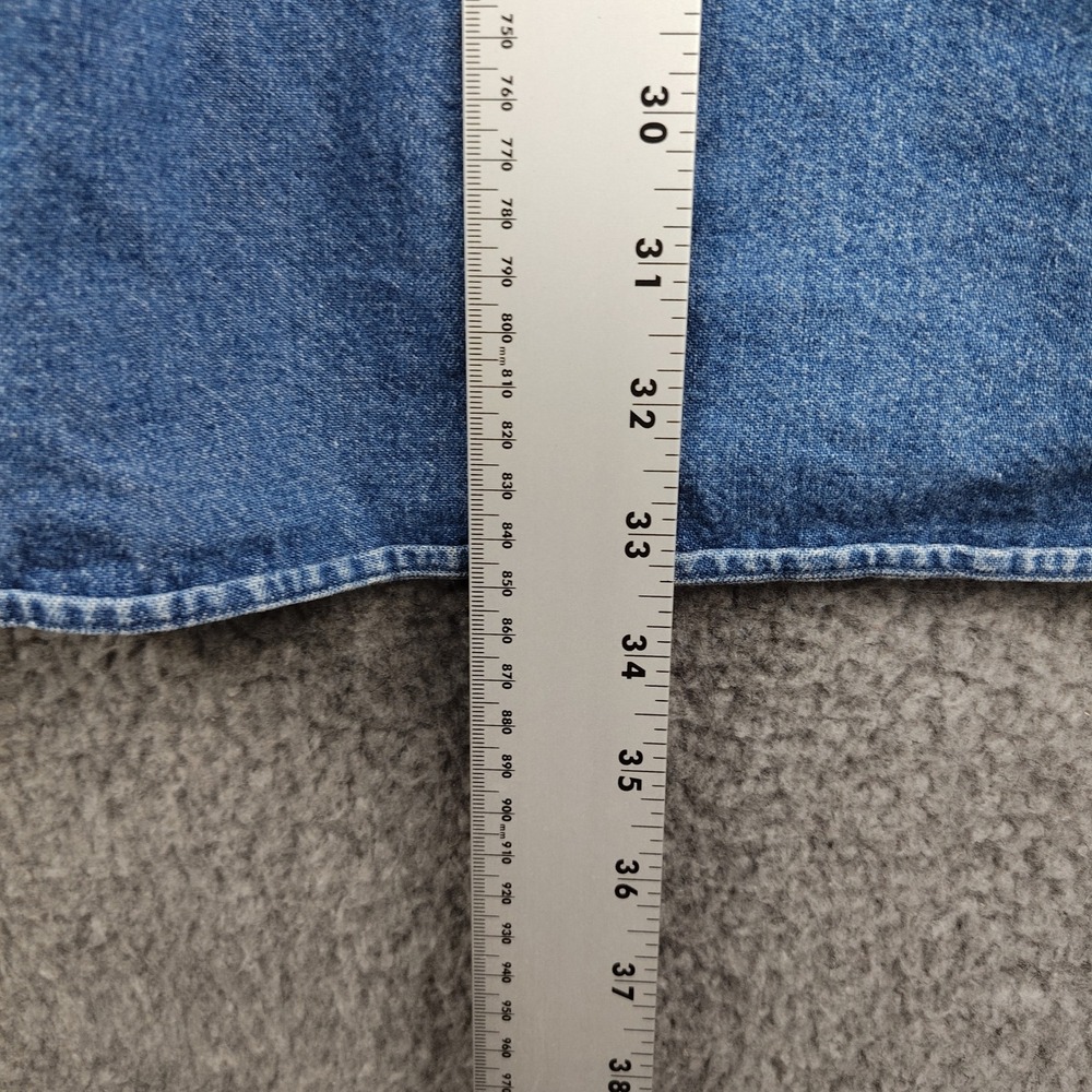 Westbound Skirt Sz Medium Prairie Tiered Blue Cottagecore Denim Stretch EUC - Picture 3 of 5